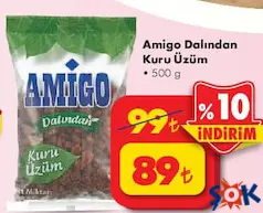 AMİGO DALINDAN KURU ÜZÜM 500 G